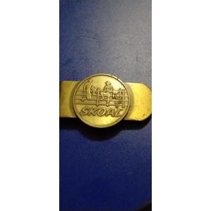 1950s Skoal vintage gold money clip